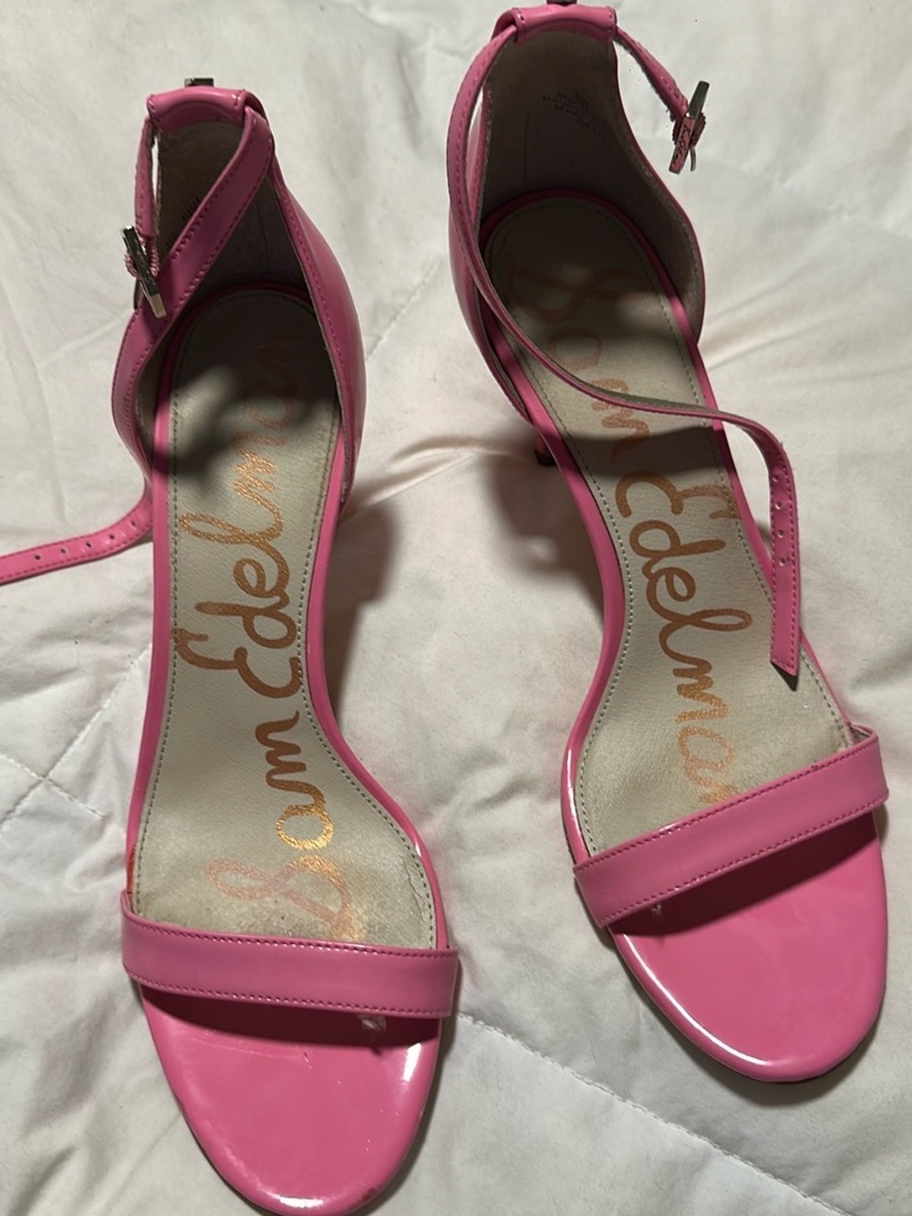 Sam Edelman Pink Ankle-Strap Women's Sandals 8